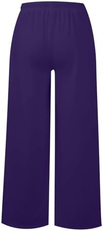 Womens Wide Leg Sweatpants with Pockets and Drawstring 1