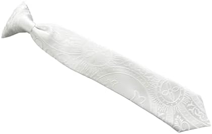 Holiday Bow Ties Boys First Holy Communion Necktie White Clergy Jacquard