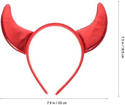 Devil Horns Headband Set 6pcs Glitter Halloween Accessory