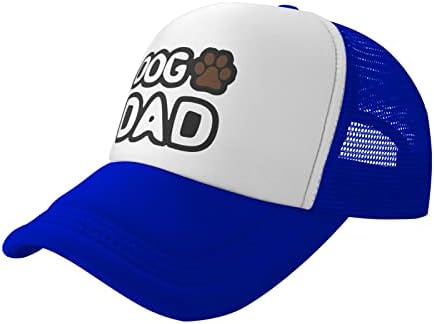 Dog Dad Funny Baseball Cap Adjustable Hat for Men Women Blue 1