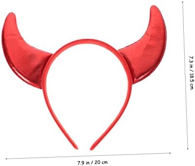 5sets Glitter Devil Horn Headband Halloween Costume Accessory