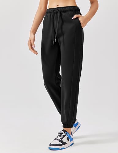 Fleece High Waisted Womens Thermal Pants with Cinch Bottom