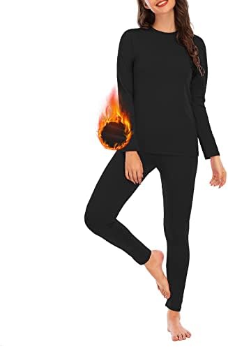 American Trends Womens Thermal Underwear Set Perfect for Cold Weather Loungewear