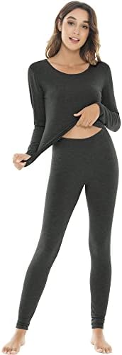 NACHILA Thermal Underwear for Women - Viscose Bamboo Soft Long Johns Set