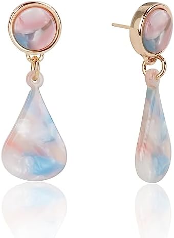 Gender Reveal Earrings Blue Pink for Mothers