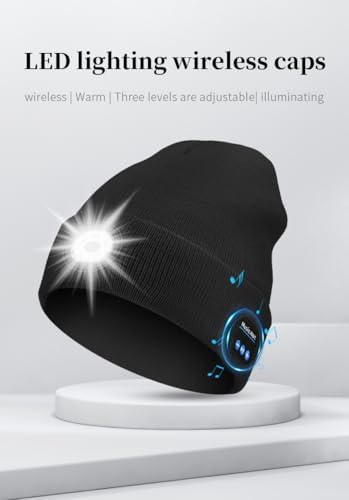 Spevert Unisex LED Bluetooth Beanie with Light