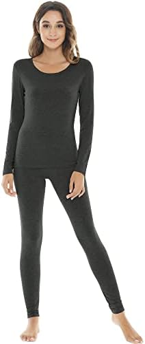 NACHILA Thermal Underwear for Women - Viscose Bamboo Soft Long Johns Set