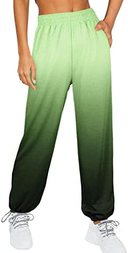SDbrld Christmas Sweatpants Womens Winter Sherpa Fleece Drawstring with Print