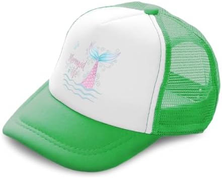 Cute Rascals Mermaid Ocean Kids Trucker Hat UV Protection