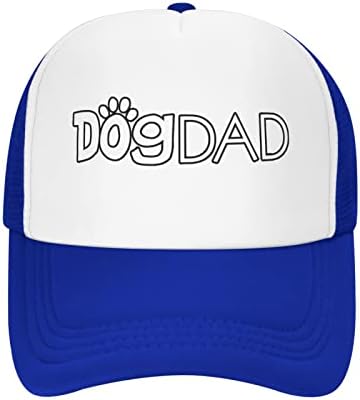 YGXZ Dog Dad Funny Baseball Cap Adjustable Hat for Men Women Blue