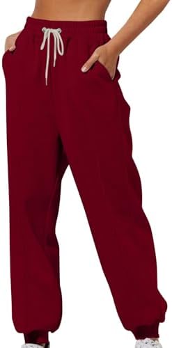 High-Waisted Womens Trendy Fall Fashion Casual Sweatpants