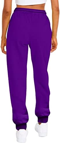 Girl High Waisted Solid Sweatpants with Pockets Drawstring Joggers