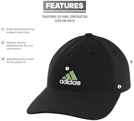 Adidas Kids Relaxed Fit Cap Perfect for Ages 6-12