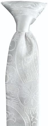Holiday Bow Ties Boys First Holy Communion Necktie White Clergy Jacquard