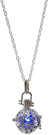 UMBRELLALABORATORY Steampunk Fire Necklace Glow Locket