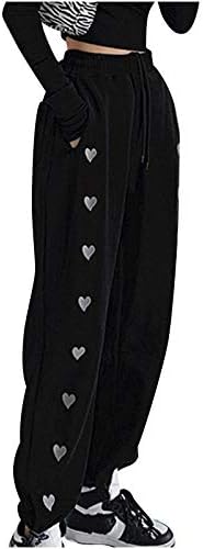 Trendy Plus Size Womens High-Waisted Jogger Sweatpants with Pockets