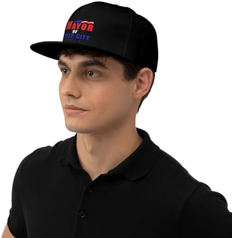 ZRCAIFU Mayor of Titty City Flat Bill Cap for Men Women