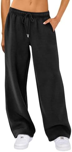 Fmarsh FULILYEO Womens Fleece Wide Leg Sweatpants