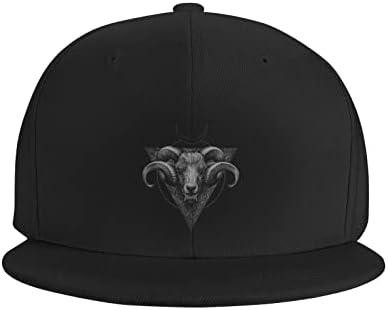 Allgobee Snapback Hat Baphomet Satanic Goat Head Trucker Cap
