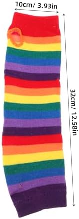 Rainbow Thigh-High Socks for Men Soft Reusable Durable