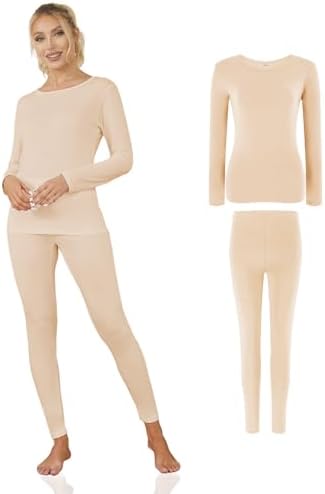 Chango Womens Lightweight Spring Base Layer Set - Beige 1 Set Per Pack XL