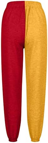 Fleece Straight Leg Sweatpants for Women - Elastic High Waisted Joggers with Pockets