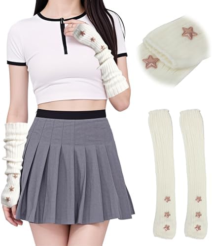 Y2K Womens Knitted ArmWarmers