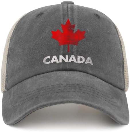 Vintage Canadian maple leaf flag trucker hat