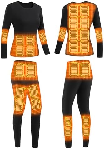 Electric Heating Thermal Underwear Set for Women Stay Warm All Season