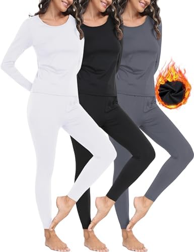 Winvote Thermal Underwear Women Set Long Johns