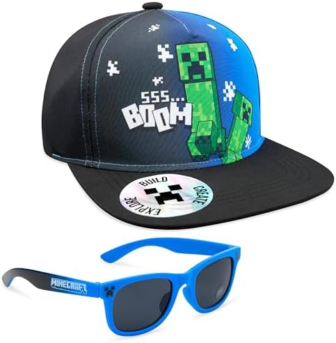 Minecraft Boys Hat and Sunglasses Set