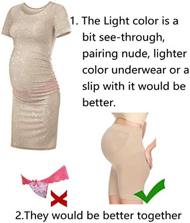 Perfect Maternity Dress Glitter Bodycon for Photoshoots