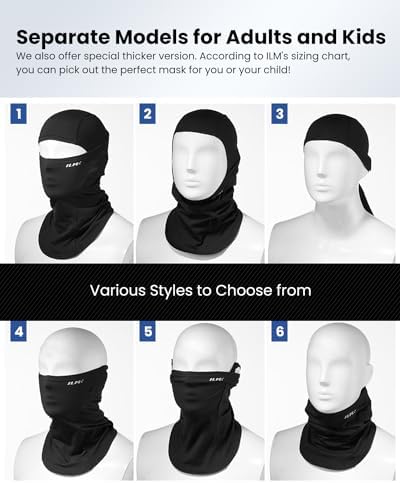 ILM Ski Balaclava Face Mask Model FM01