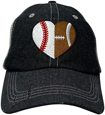 Perfect for MomAdjustable Fashionable Baseball Football Heart Hat