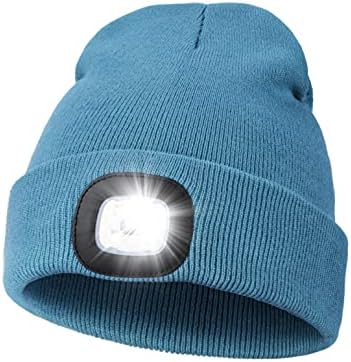 MELASA LED Beanie Hat with Light for Winter