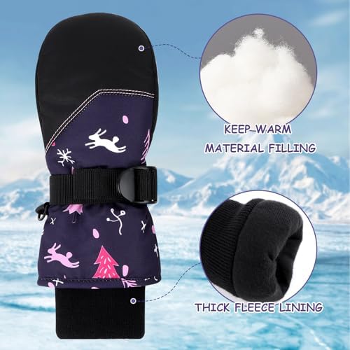 Waterproof Kids Gloves - Durable Cozy for Winter Sports