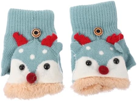 BESPORTBLEAdorable Windproof Half-Finger Gloves for Boys