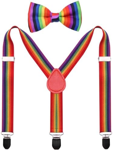 Adjustable Suspenders Bow Tie Set for Kids Ages 1-13