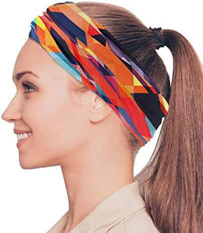 Unisex Balaclava Face Scarf with Colorful Mosaic Pattern