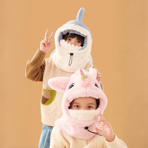 Winter Kids One Piece Hat for Girls Boys