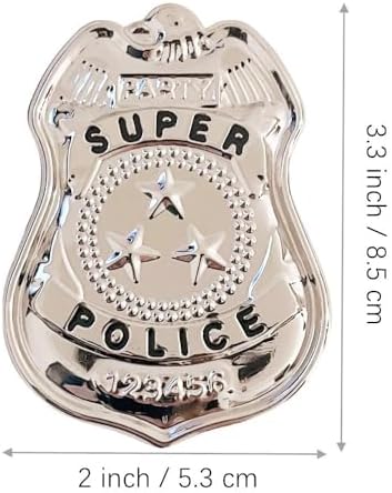 3-Piece Police Badge Role-Playing Costume