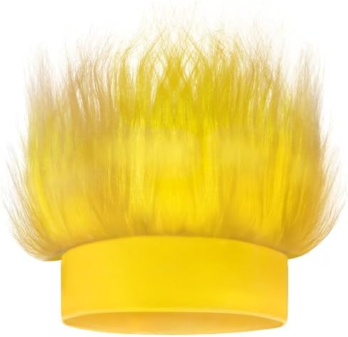 Fun Yellow Hairy Headband for Kids and Adults