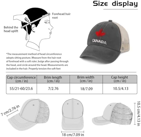 Vintage Canadian maple leaf flag trucker hat