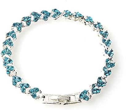 Charm Bracelet for Women Luxury Faux Crystal Shiny Bangle Jewelry