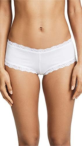 Hanky Pankies Womens Organic Cotton Boyshort WLace withLow-cut