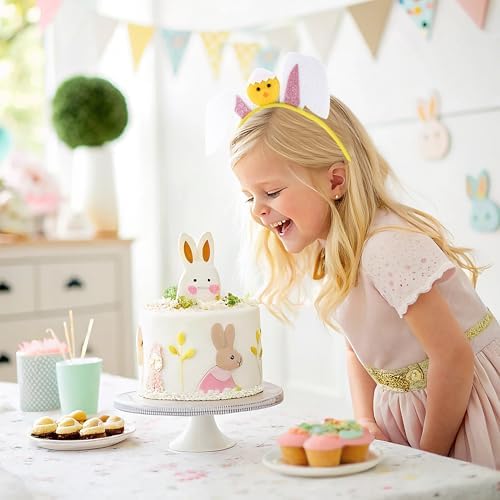 Olen Easter Bunny Ears Headband with Chick