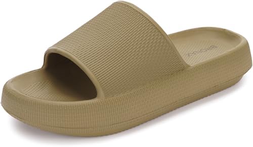 Bronax Womens Comfortable Pillow Slippers House Slides for Relaxed Feet