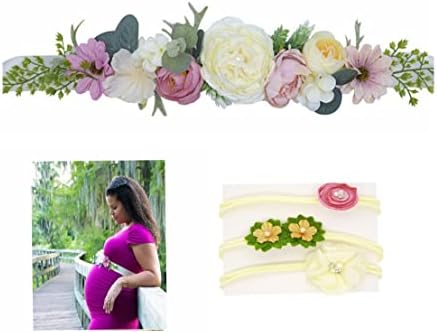 Handmade Flower Sash Belt for Maternity