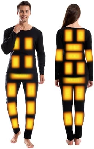 Heated Thermal Underwear Set for Hunting Secure Warm Fit