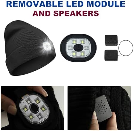 Spevert Unisex LED Bluetooth Beanie with Light